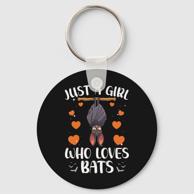Porte-clés Cool Bat Pour Femmes Filles Amateurs De Fruit Bat  (Recto)