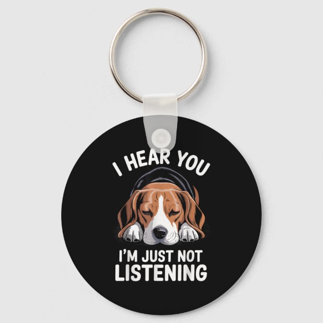 Porte-clés Cool Beagle Design Pour Hommes Femmes Chien Thème  (Recto)