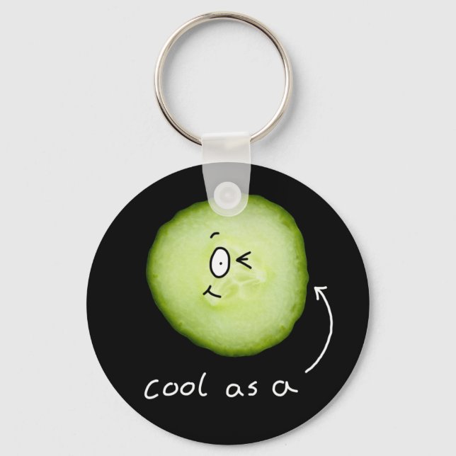 Porte-clés cool comme porte - clé de concombre (Recto)