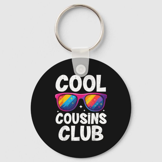 Porte-clés Cool Cousins Club Family Matching Funny Cousin Squ (Recto)
