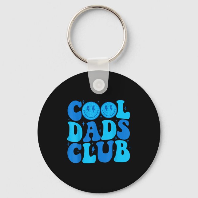 Porte-clés Cool Dads Club Shirt Retro Groovy Dad Father's Day (Recto)