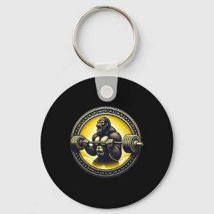 Porte-clés Cool Gorilla Art Bodybuilding Poids Gym Ap