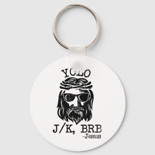 Porte-clés Cool Jésus Pâques Yolo Jk Fête du Brb Joie chrétie