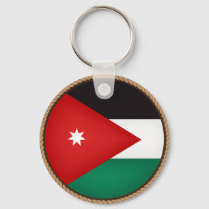 Porte-clés Cool Jordanie Drapeau