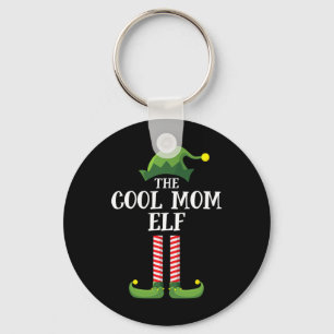 Porte-clés Cool Maman Elf Correspondant Famille Groupe Noël
