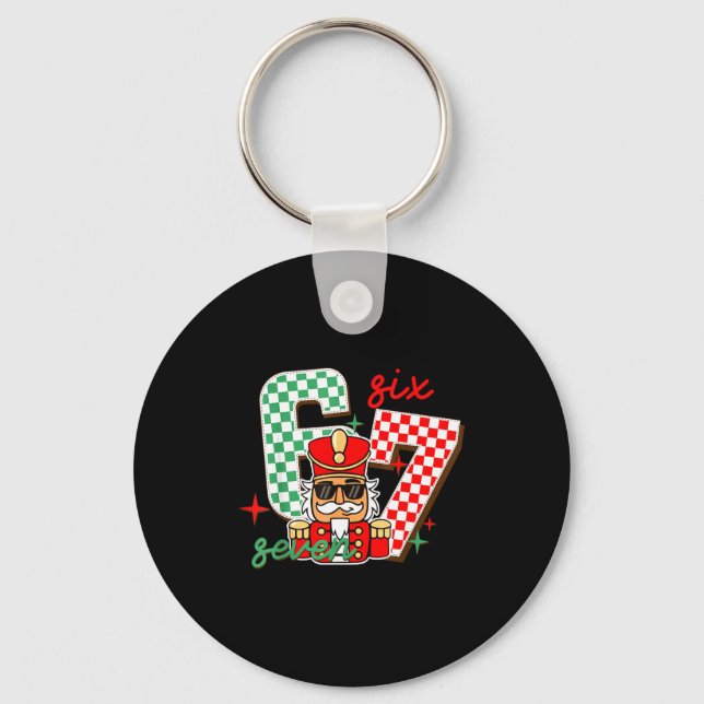 Porte-clés Cool Nutcracker Christmas 67 Six Seven Gen Alpha S (Recto)