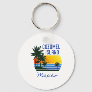 Porte-clés Cool rétro Cozumel Original Mexique Plages Femmes 