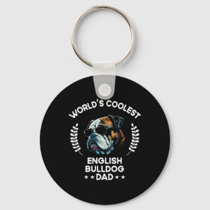 Porte-clés Coolest Chien Papa Papa - Hommes Français Bulldog