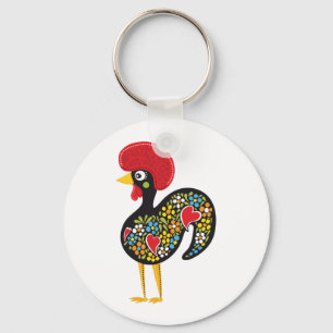 Porte-clés Coq célèbre de Barcelos Portugal Nr. 07