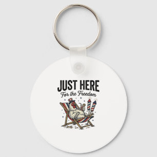 Porte-clés Coq de la liberté drôle Vintage T-shirt patriotiqu