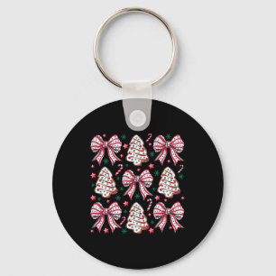 Porte-clés Coquette Bow Tree Cake Sucre de canne Joyeux Noël