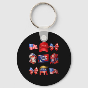 Porte-clés Coquette Féminine Trump Vance 2024 Fille Trump Rép