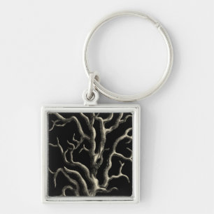 Porte-clés Corail noir et tan