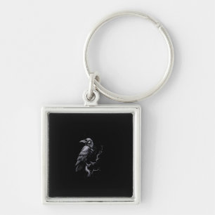Porte-clés Corbeau, F-Caw-F Drôle Classique Oiseau Cool