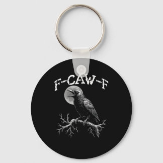Porte-clés Corbeau F-Caw-F Oiseau Drôle Corbeau Humour Créati