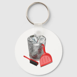 Porte-clés Corbeille À ordures Et Époque