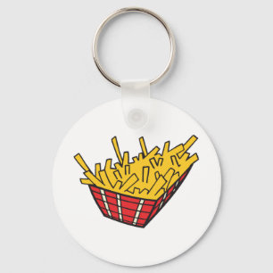Porte-clés corbeille de frites