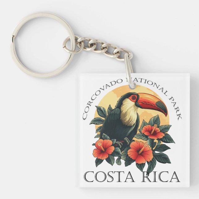 Porte-clés Corcovado Costa Rica Toucan (Devant)