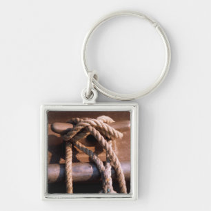 Porte-clés Corde attachée à une cravate de bateau