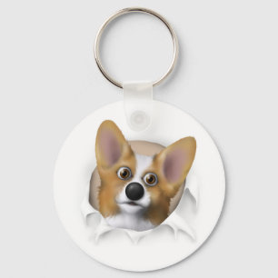 Porte-clés Corgi 1 de Gallois éclatant