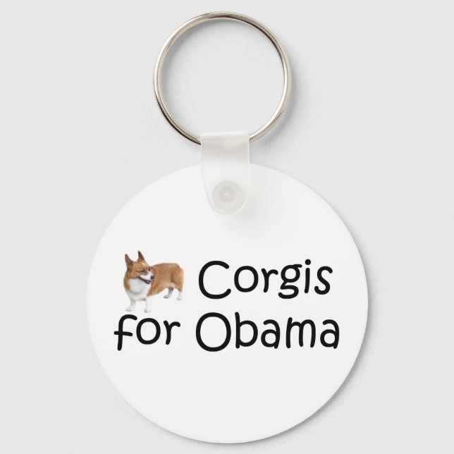 Porte-clés Corgis pour Obama (Recto)