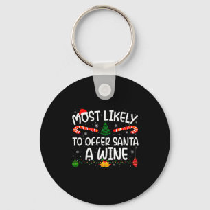 Porte-clés Correspondance de famille Noël le plus susceptible
