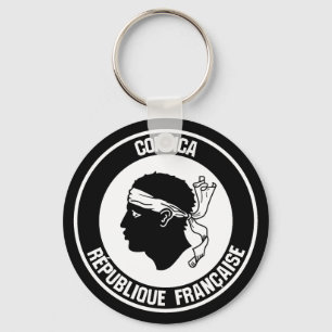 Porte-clés Corsica Round Emblem