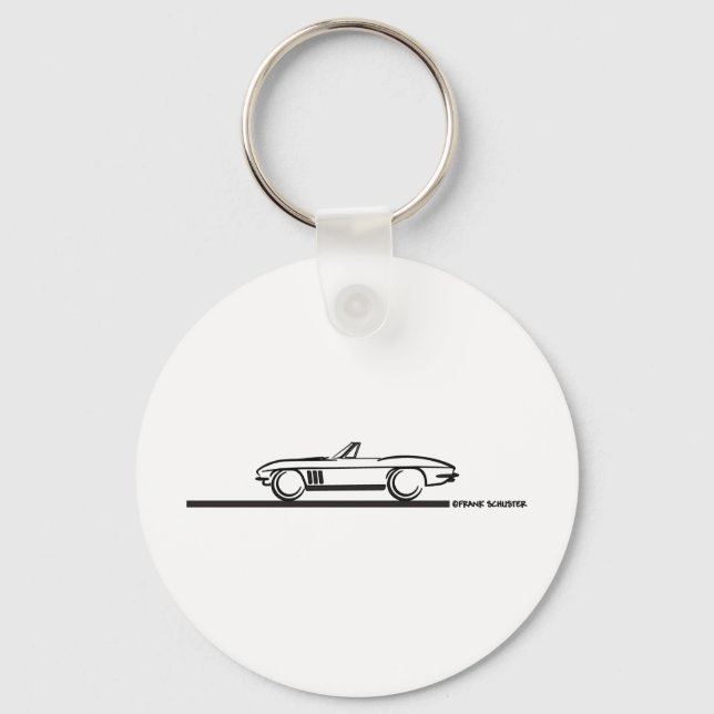 Porte-clés Corvette convertible 1965 (Recto)