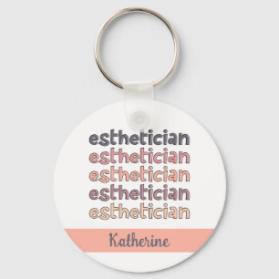 Porte-clés Cosmetologue Esthéticien Personnalisé Beautician