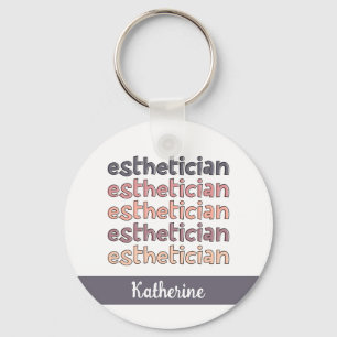 Porte-clés Cosmetologue Esthéticien Personnalisé Beautician