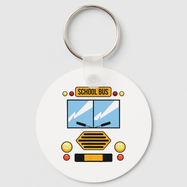 Porte-clés Costume de bus scolaire Cool Easy Vehicle Hallowee (Recto)