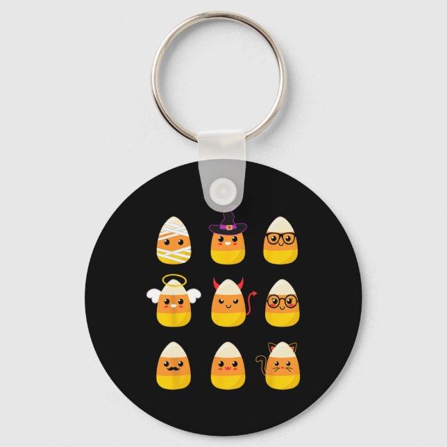 Porte-clés Costume de Corn de bonbons - Joli enfant d'Hallowe (Recto)