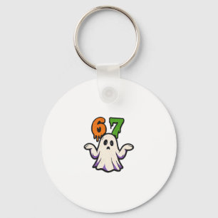 Porte-clés Costume de Halloween Scp 67 Mignon Fantôme Mème Si
