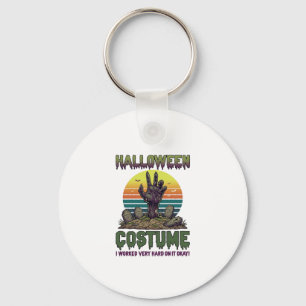 Porte-clés Costume Halloween Main de Zombie Cimetière Pierres
