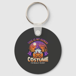 Porte-clés Costume Humain Husky Citrouille Halloween Fantômes