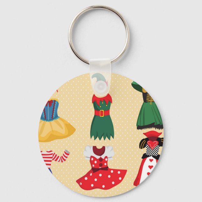 Porte-clés costumes d'halloween (Recto)