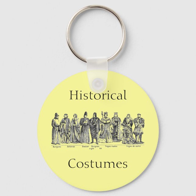 Porte-clés Costumes historiques (Recto)