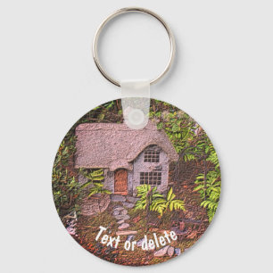 Porte-clés Cosy Cottage Jardin Nature Personnalisée
