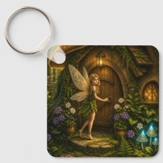 Porte-clés Cottage Champignon Fée Enchantée