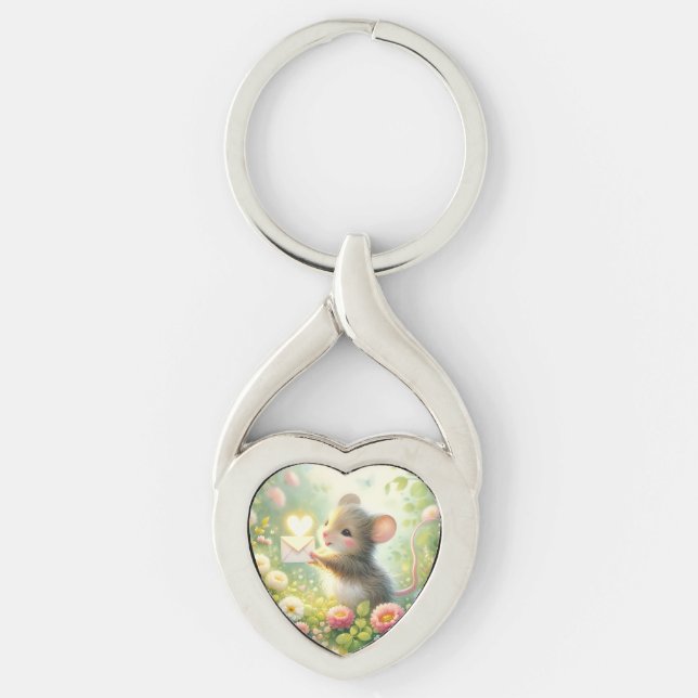 Porte-clés Cottage Mouse Love Letter Meadow (Devant)