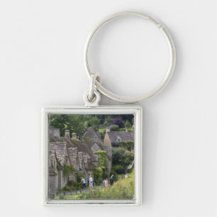 Porte-clés cottages en pierre de Cotswold dans le village de