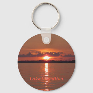 Porte-clés Couché de soleil du lac Vermilion
