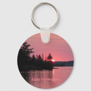 Porte-clés Couché de soleil du lac Vermilion