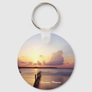 Porte-clés Coucher de soleil à Cancun Porte - clé