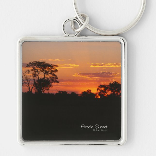 Porte-clés Coucher de soleil Acacia (Devant)