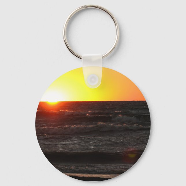 Porte-clés Coucher de soleil au lac Érié (Recto)