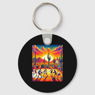 Porte-clés Coucher de soleil dans le désert de Phoenix basket