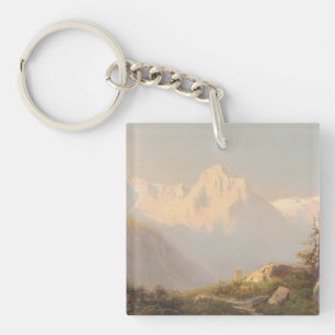 Porte-clés Coucher de soleil dans les montagnes - Carl Lafite