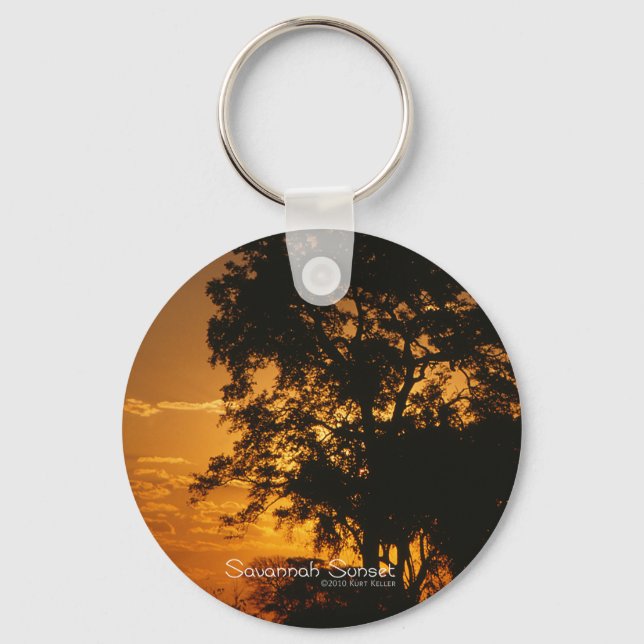 Porte-clés Coucher de soleil de Savannah (Recto)