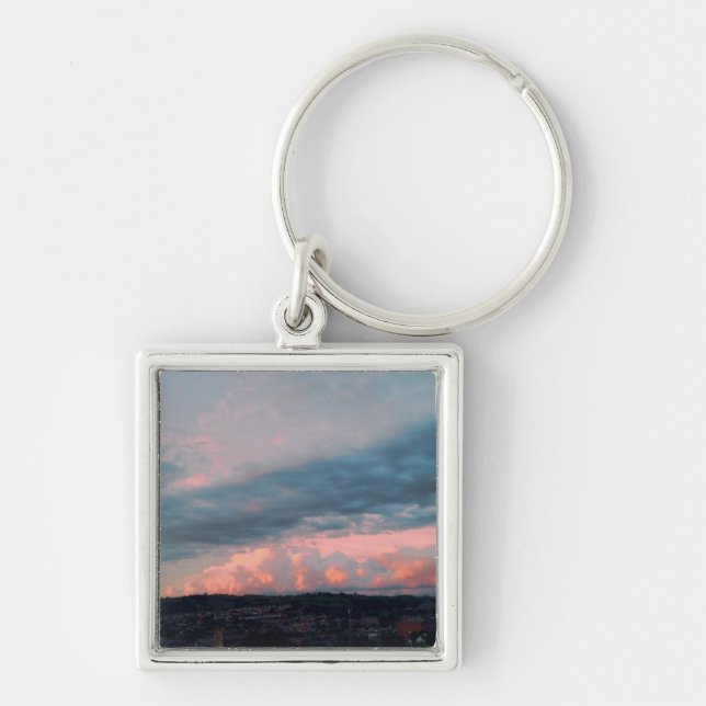 Porte-clés Coucher de soleil majestueux au Pays de Galles (Devant)